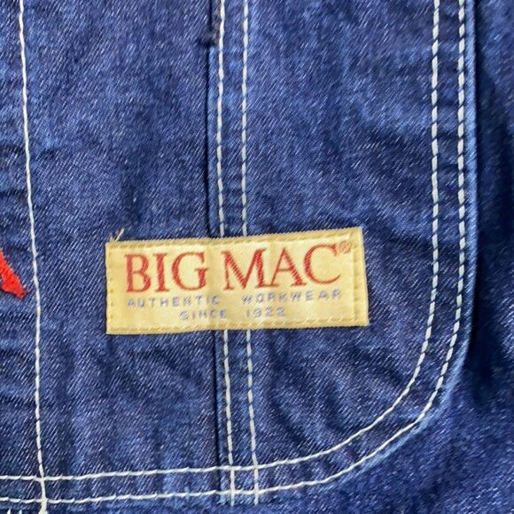 Big mac Authentic Workwear Vintage Denim Overalls - Picture 3 of 8